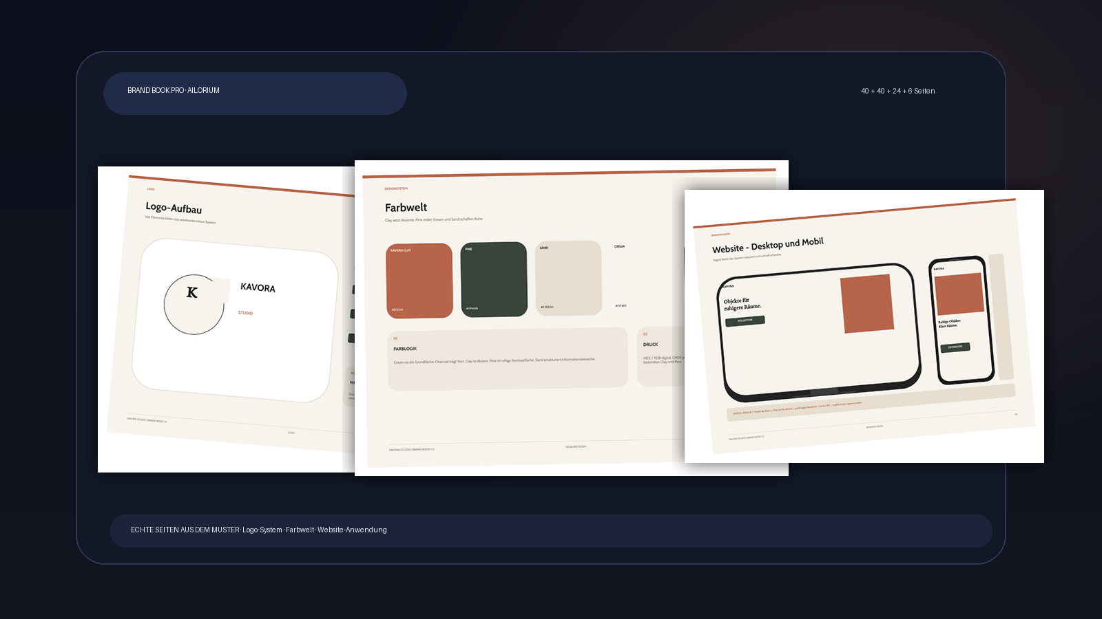 Brand Book Pro mit Vorlage, Muster, Prompt Guide und Quick Start